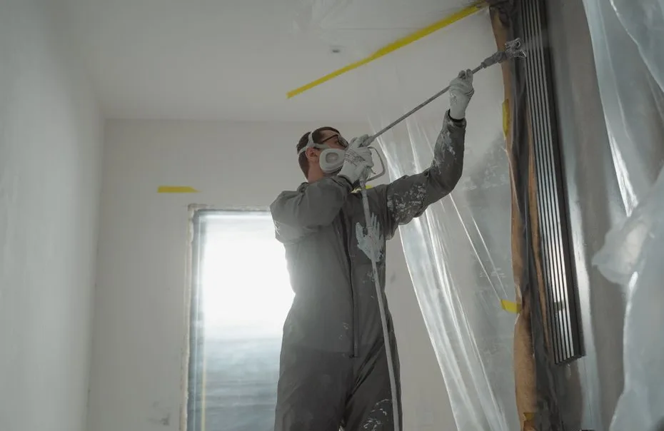 Dupaja team preparing a wall for plastering in a Manchester property